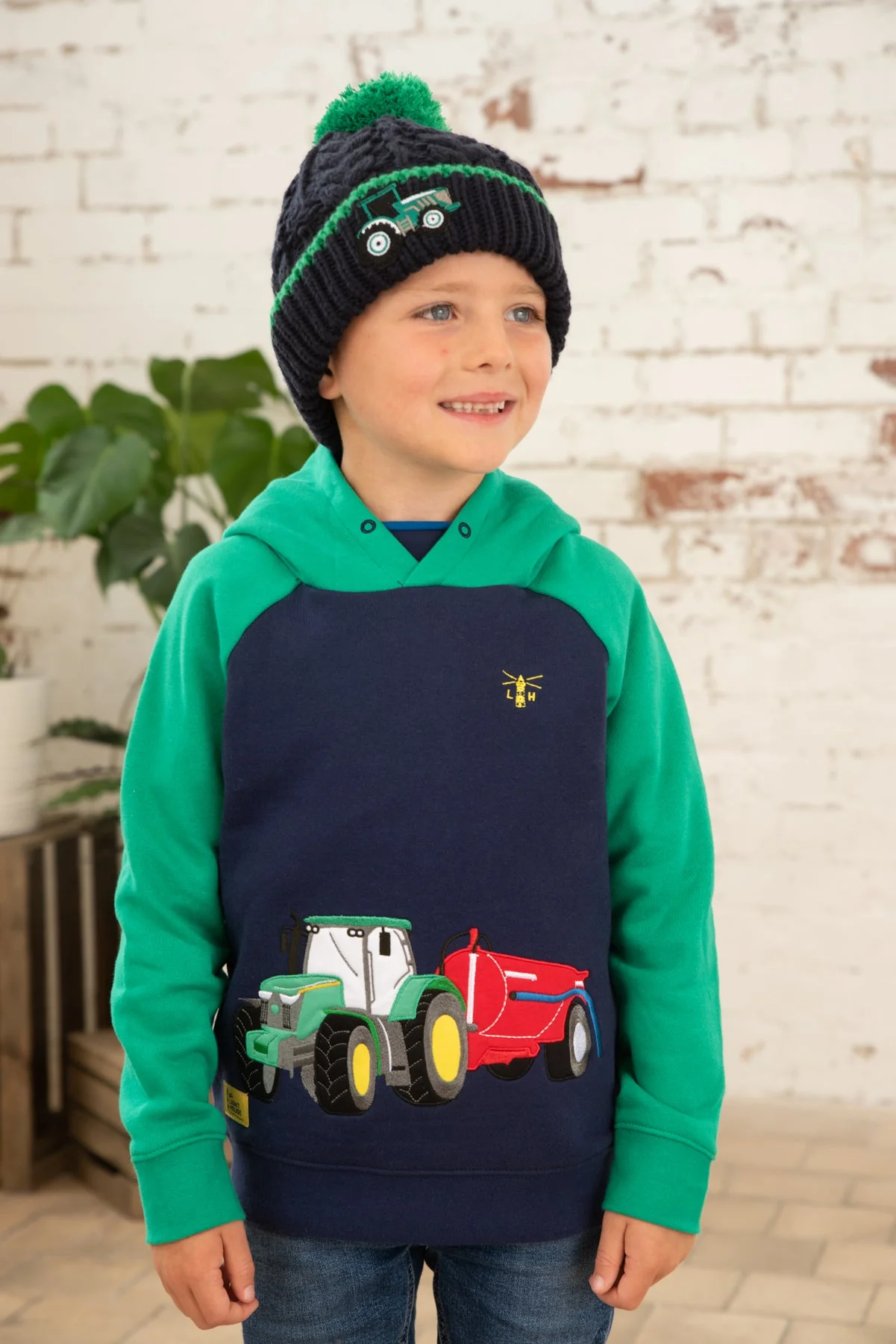 Jack Hoodie - Green Tractor Slurry - Image 5