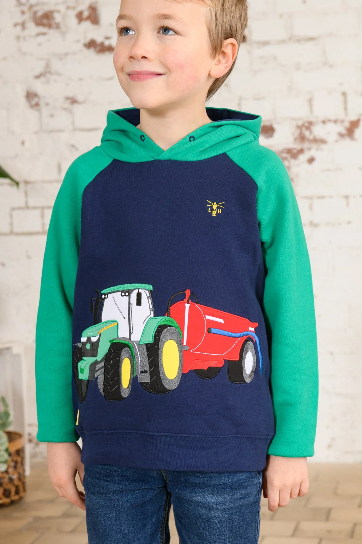 Jack Hoodie - Green Tractor Slurry - Image 8